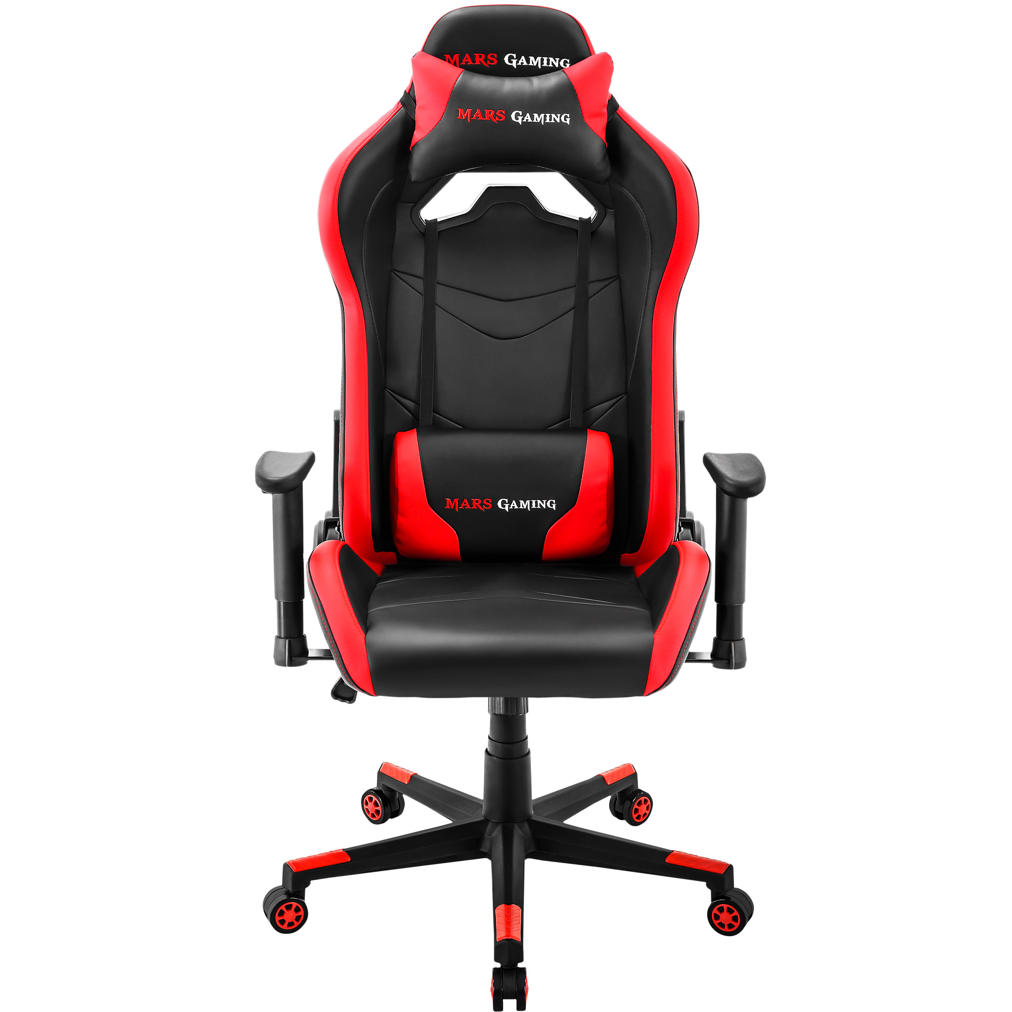 Silla Gaming MARS GAMING MGC3BR (Hasta 150 kg - Elevador a Gas Clase 4 - Rojo)