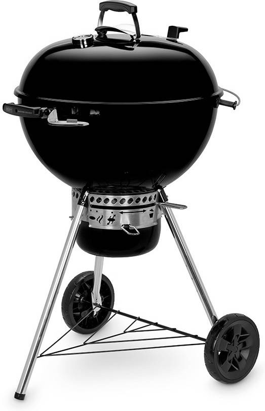 Barbacoa a Carbón WEBER Master Touch (Negro - Acero - 65x72x107 cm)