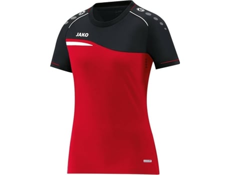 Camiseta para Mujer JAKO Competition 2.0 Negro, Rojo para Fútbol