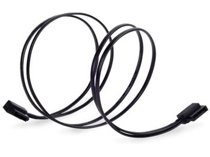 Cable Sata Silverstone 50 cm negro cp11b500 iii 50cm cp11 0.5m sstcp11500 delgado 6gbps 90° conectores cp11b500.