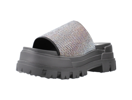 Zapatos de Mujer BUFFALO Aspha Slide Glam Tecido Negro (37)