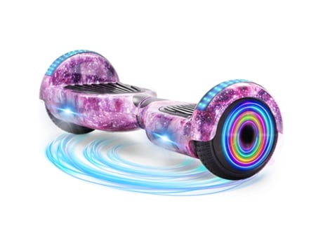 Hoverboard NEI-WAI z1+ Pink para Niños (Columna Bluetooth - Autonomía: 8/10 Km - Velocidad Máxima: 10 Km/H)