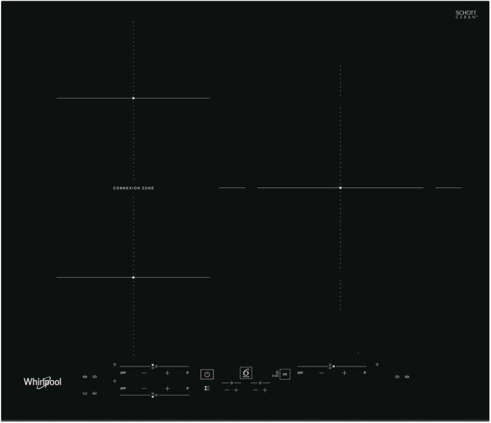 Placa de Inducción WHIRLPOOL WB B3760 BF (Eléctrica - 59 cm - Negro)