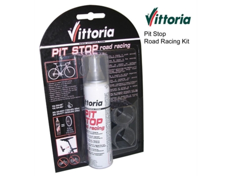 Spray antipinchazos para bicicletas de carretera con conexión directa + clips VITTORIA Pit Stop 75 ml