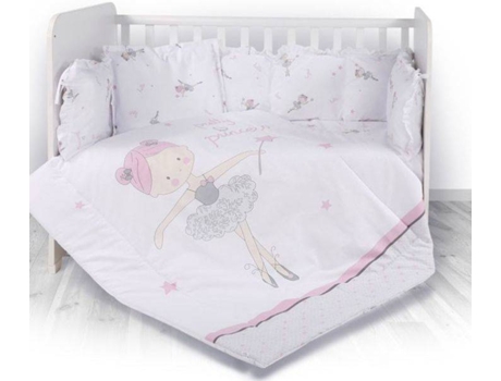 Juego de Textil de Cama LORELLI LILY Ranforce Ballet Pink (4 Piezas)