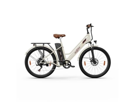 Bicicleta Eléctrica ONESPORT OT18-3 - Ruedas 26 Motor 250W Batería 36V14.4Ah Autonomía 40KM - Blanco