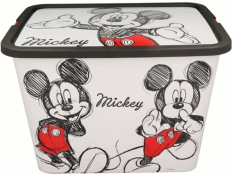 Caja De Mickey mouse 65696 rojo 27 x 34 26 cm almacenaje con 23