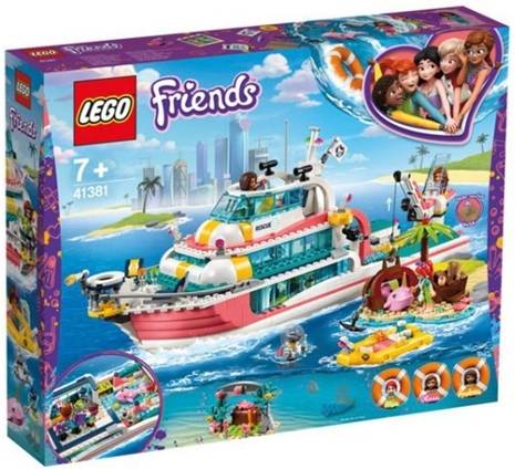 LEGO Friends: Barco de la Misión de Rescate de las Niñas - 41381 (Edad Mínima: 7 - 908 Piezas)