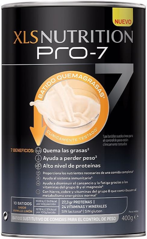 Complemento Alimentar XL - S MEDICAL Xls Nutrition Pro 7R (Café, Coco, Té Verde - 400 g)