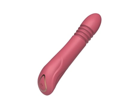 Vibrador telescópico automático con 10 modos de vibración y telescópico de 3 frecuencias (rojo) VEANXIN