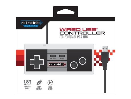 Mando USB Retro-Bit Nes para Pc SOLO PARA JUEGOS