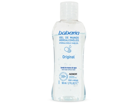 BABARIA Gel de Manos Hidroalcohólico Original 50 Ml