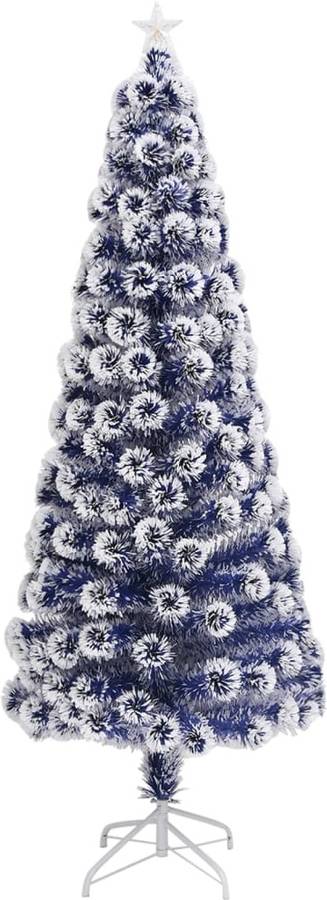 Árbol de Navidad VIDAXL con Luces LED (Azul - 90x210 cm)