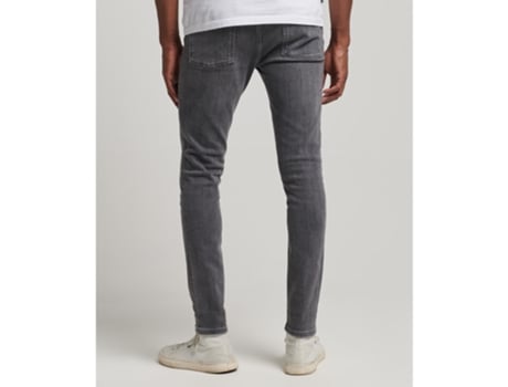 Pantalones Vaqueros para Hombre SUPERDRY (32x32 - Algodón - Gris)