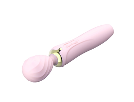 Vibrador de 2 Cabezas con 7 Vibraciones y 3 Empujes para Mujer (Rosa) VEANXIN