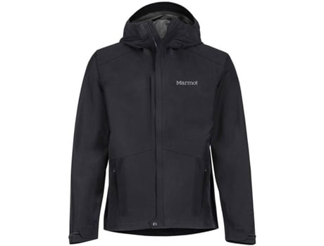 Minimalist Chaqueta Impermeable para hombre abrigo marmot negro montaña l