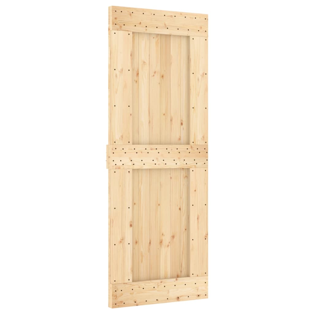 Maison Exclusive Puerta corredera con herrajes madera maciza de pino 80x210  cm