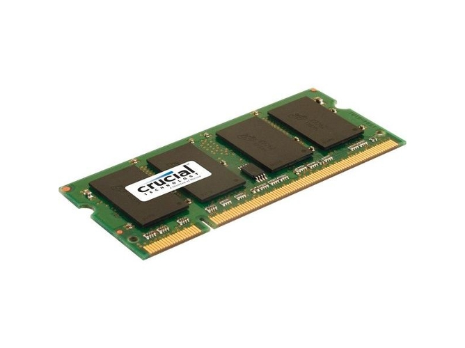 Memoria RAM DDR2 CRUCIAL CT25664AC667 (1 x 2 GB - 667 MHz - CL 5 - Verde)