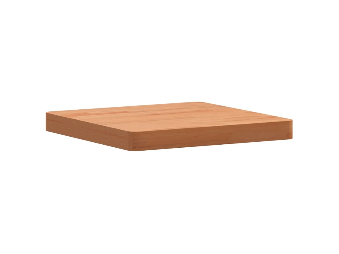 Tablero de mesa cuadrado de madera maciza de haya 40x40x4 cm