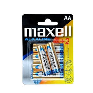 Pack 6 Pilas Alcalinas MAXELL AA