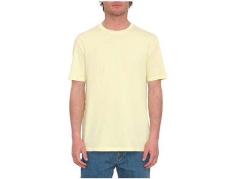 Camiseta de Hombre VOLCOM Corta Blanks Amarillo (S)