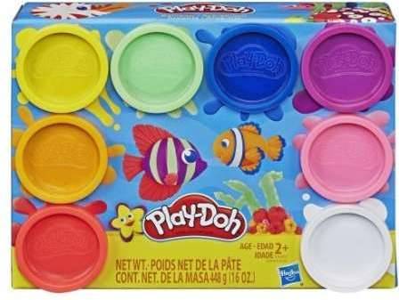 Plastilina HASBRO Playdoh Pack 8 Botes Arcoiris (3 años)