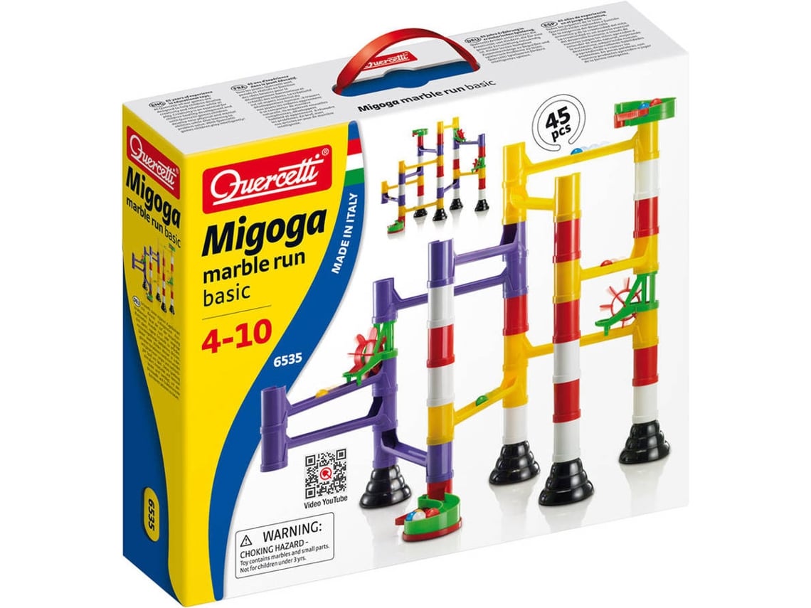 Juego Educativo QUERCETTI Marble Run Migoga Carrera de Bolas Basico 45 pz  (Edad Mínima: 4 Años - 34 x 29 x 7 cm) | Worten.es