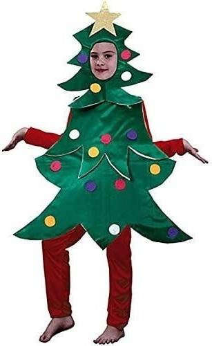 Disfraz de Niño Árbol de Navidad (Talla: 5-6 años)