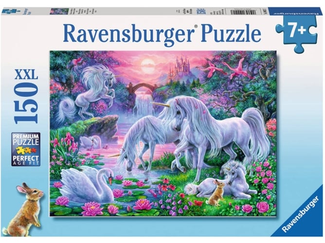 Puzzle RAVENSBURGUER XXL Unicórnios (Edad Mínima: 7 - 150 Piezas)