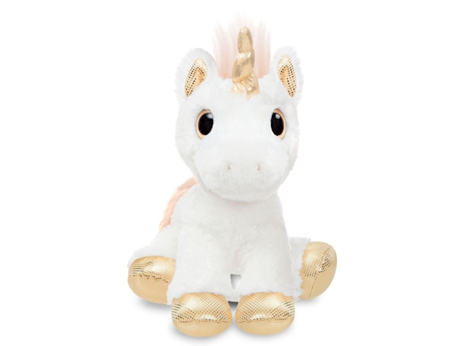 Peluche AURORA Unicornio dorado 31 cm