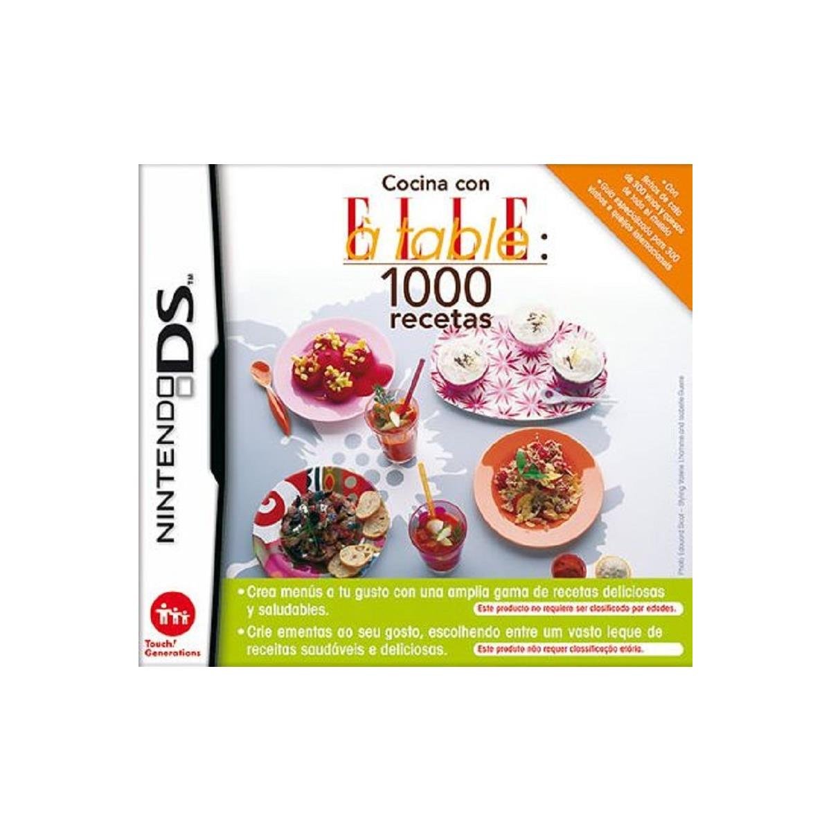 Juego Nintendo DS Cocina Con Elle A Table 1000 Recetas