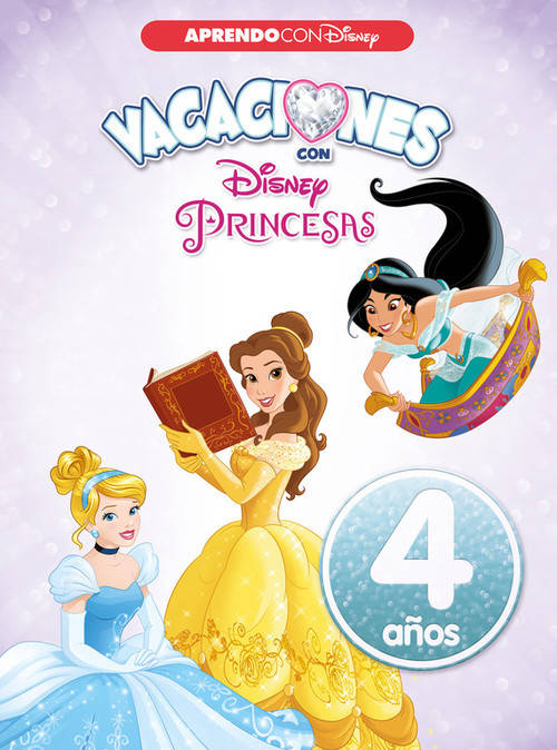 Libro Vacaciones Con Las Princesas Disney 4 Años de Varios Autores