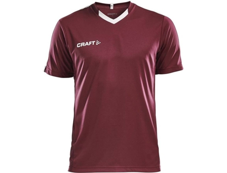 Camiseta de Hombre para Fútbol CRAFT Progress Contrast Rojo (XL)