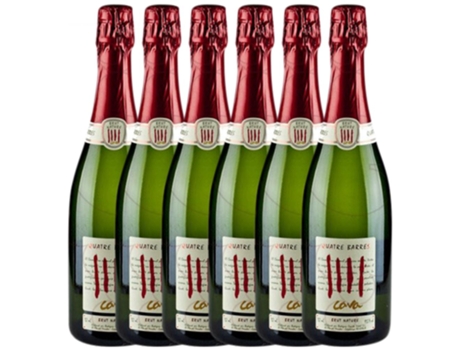 Espumante CAPITA VIDAL Capita Vidal Quatre Barres Brut Nature Cava Joven (0.75 L - 6 unidades)