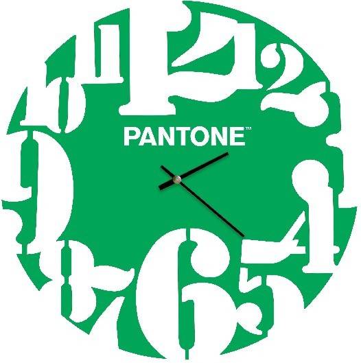 Reloj de Pared PANTONE BY HOMEMANIA HIO8681847184546 (Verde y Blanco - Metal)