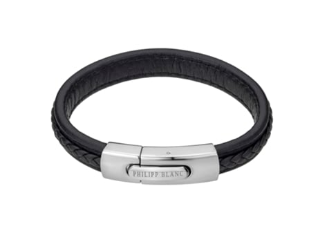 Brazalete de piel auténtica y acero inoxidable PHILIPP BLANC Henry 0,090,090,034 cm