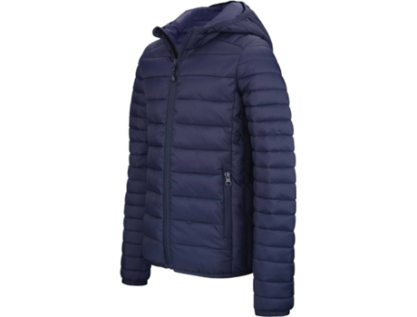 Chaqueta de Plumas para NiñosKARIBAN Capuche (Azul Mariño - 10/12 ans)