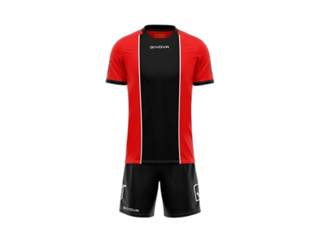 Conjunto Unisex para Fútbol GIVOVA (L - Rojo)