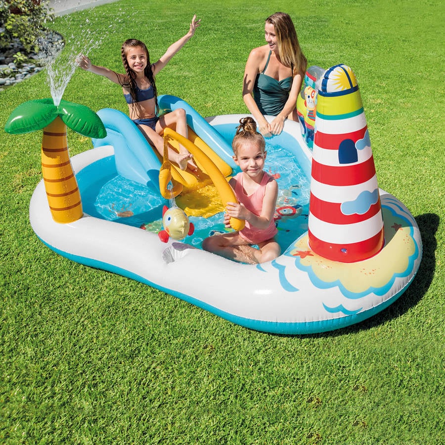 Piscina Hinchable INTEX Pesca (182l - 323x175x74cm)