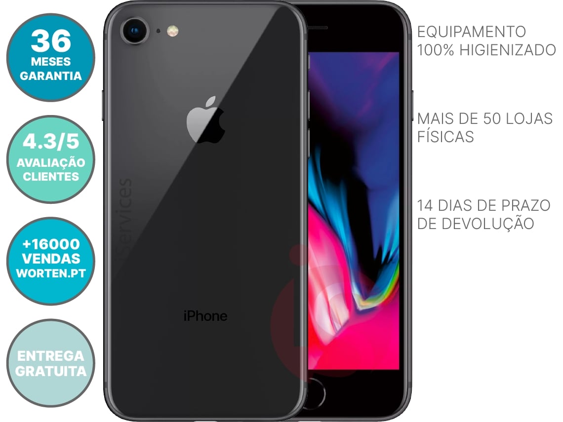 Apple iPhone 8 64GB - Plata - Desbloqueado (Reacondicionado) : :  Electrónica