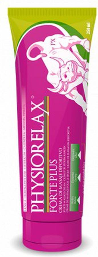 Physiorelax Forte Plus crema masaje deportivo rosa 250 mililitros tratamiento muscular