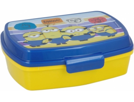 Stor Funny Sandwich box bolsa para el almuerzo lonchera minions amarillo 5.5 x 16 12