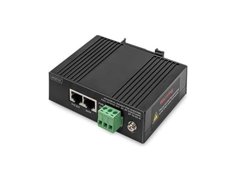 Inyector Assmann Industrial Gigabit Poe, compatible con los estándares DIGITUS