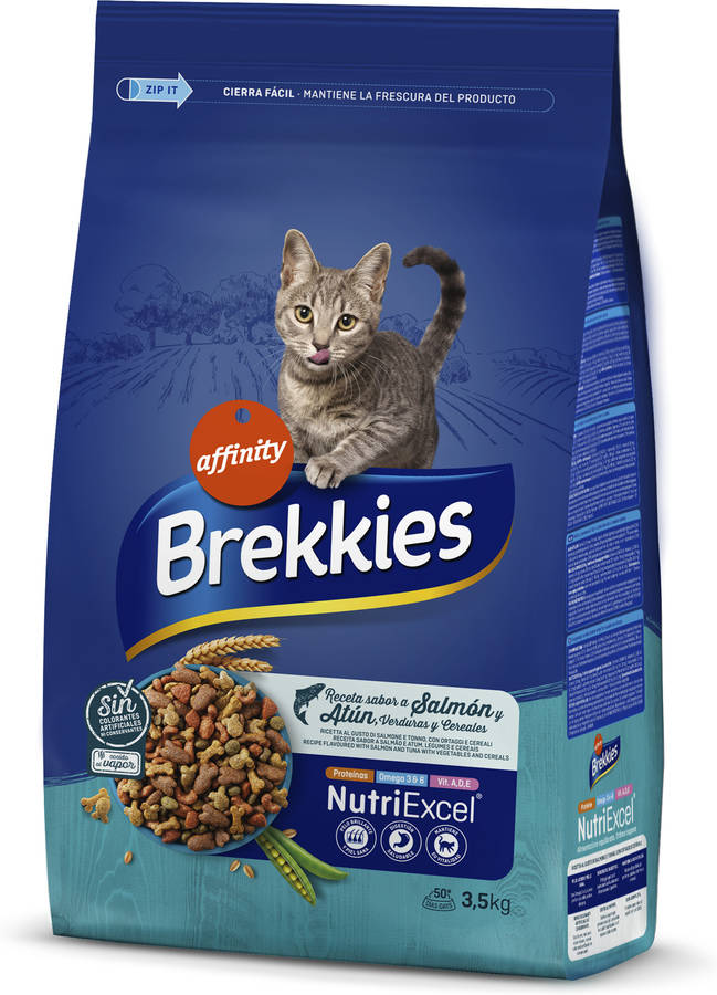 Brekkies Cat 3.5kg pienso para gatos excel 3.5 seca sabor