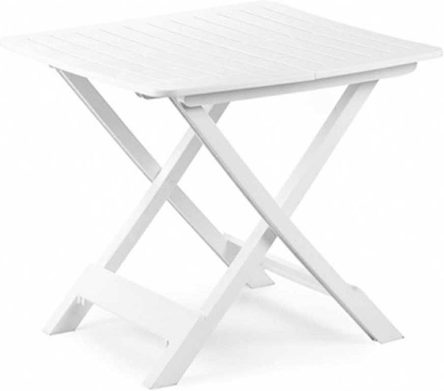 Mesa de Jardín PROGARDEN Tevere (Blanco - Polipropileno - 79x72x70 cm)