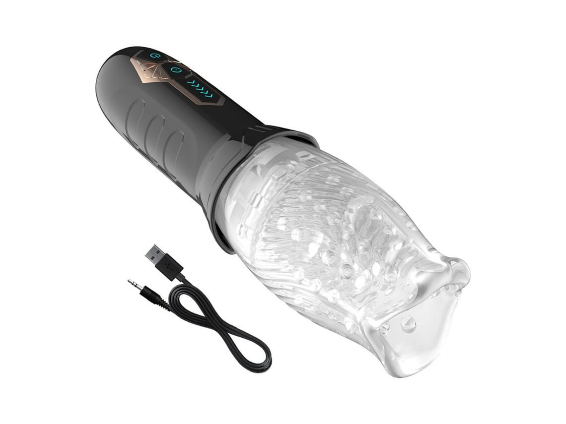 Masturbador vibrador giratorio para hombres, masaje de pene, masturbador  masculino, vibrador de glande (negro) ENZONS | Worten.es