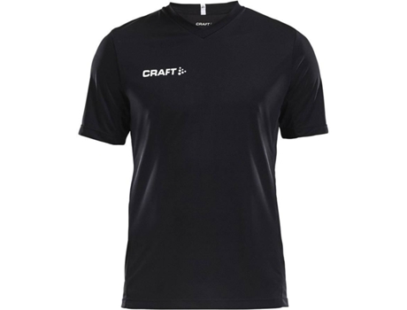 Camiseta de Hombre para Fútbol CRAFT Squad Solid Negro (XS)