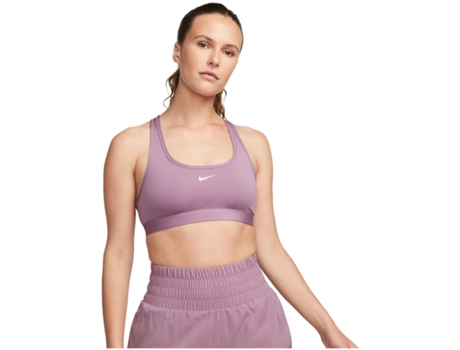 Sujetador de Mujer NIKE Swoosh Lights Morado (M)