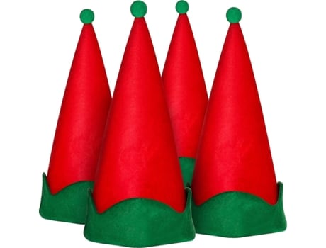 4pcs green fielf hat navidad navidad de santa elfo navideño