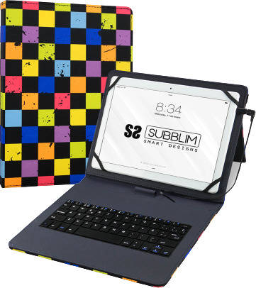 Funda Teclado Universal 10.1'' SUBBLIM Pro Bluetooth Multicolor